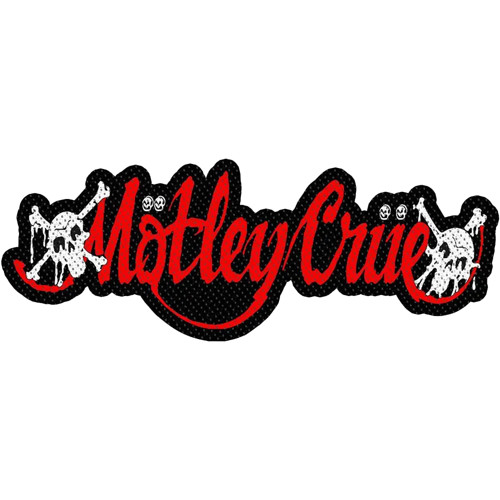 Ecusson Mötley Crüe - Logo Rouge Crânes