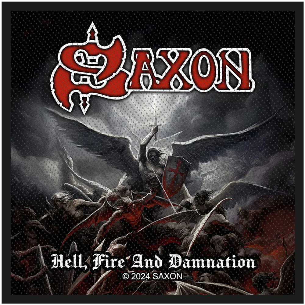 Ecusson Saxon - Hell, Fire And Damnation