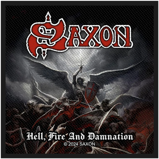 Ecusson Saxon - Hell, Fire And Damnation