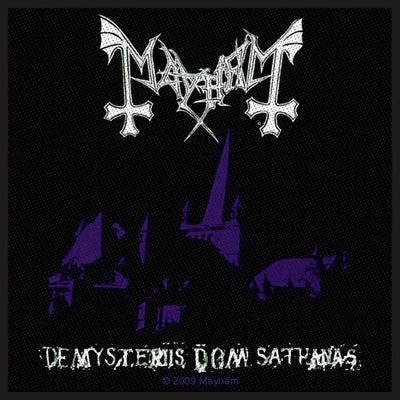 Ecusson Mayhem - De Mysteriis Dom Sathanas
