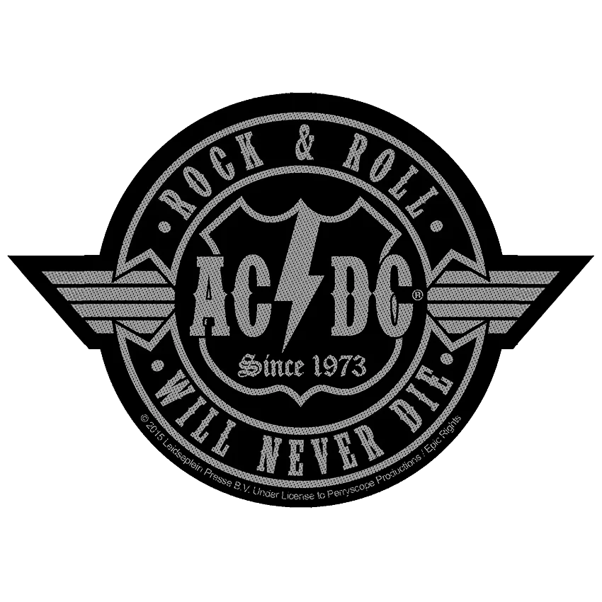 Ecusson AC/DC - Rock n Roll will never die
