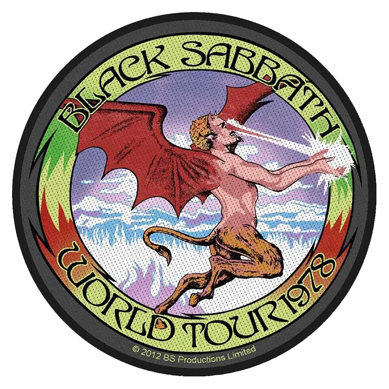 Ecusson Black Sabbath - World tour 78