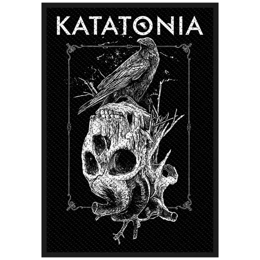 Sew-on patch Katatonia - Crow skull