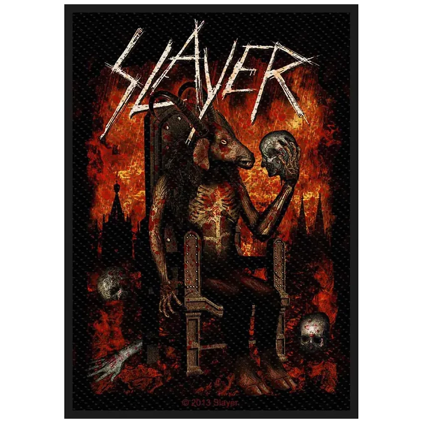 Ecusson Slayer - Devil on throne