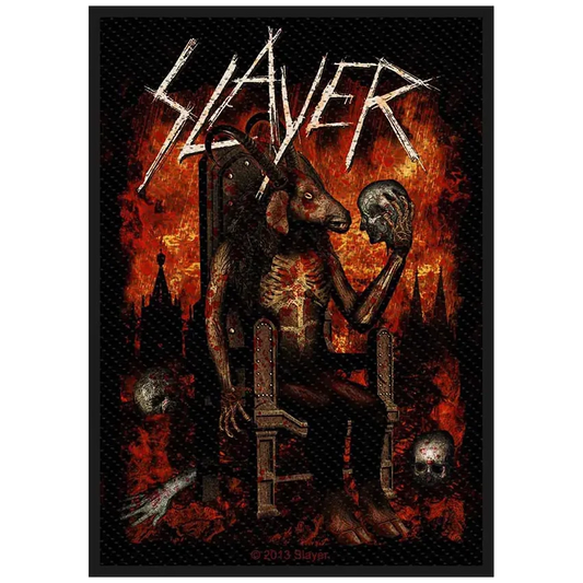 Sew-on patch Slayer - Devil on throne