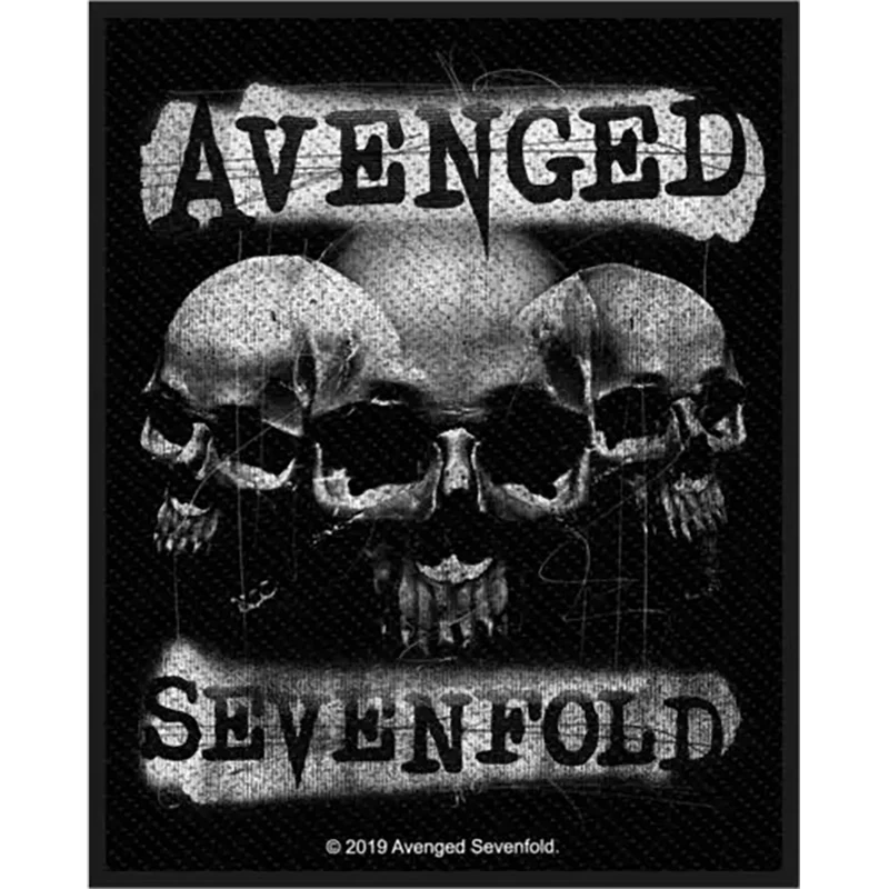 Sew-on patch Avenged Sevenfold - 3 skulls