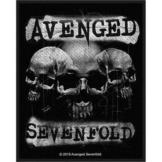 Sew-on patch Avenged Sevenfold - 3 skulls