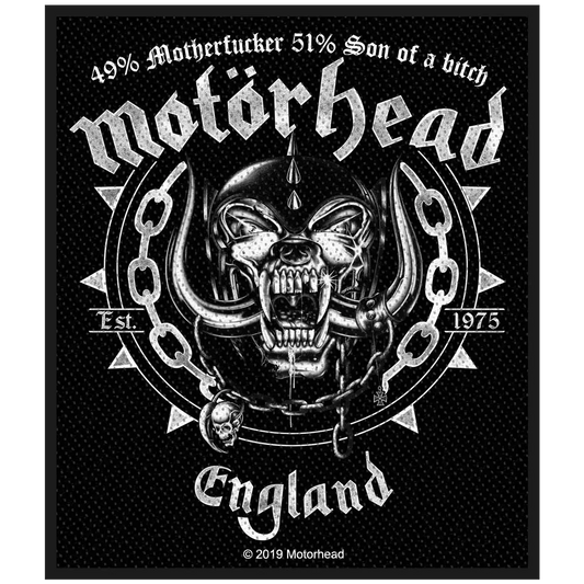 Sew-on patch Motörhead - England 49-51
