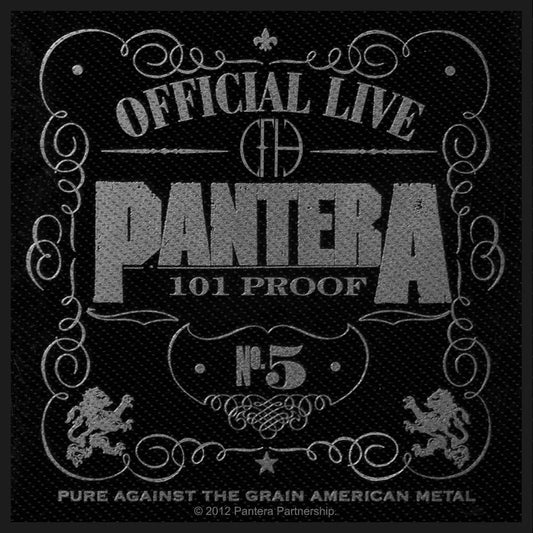 Sew-on patch Pantera - 101 Proof