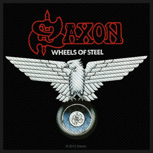 Sew-on patch Saxon - Wheels of Steel