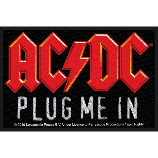 Sew-on patch AC/DC - Plug me in