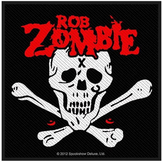 Sew-on patch Rob Zombie - Skull & bones logo