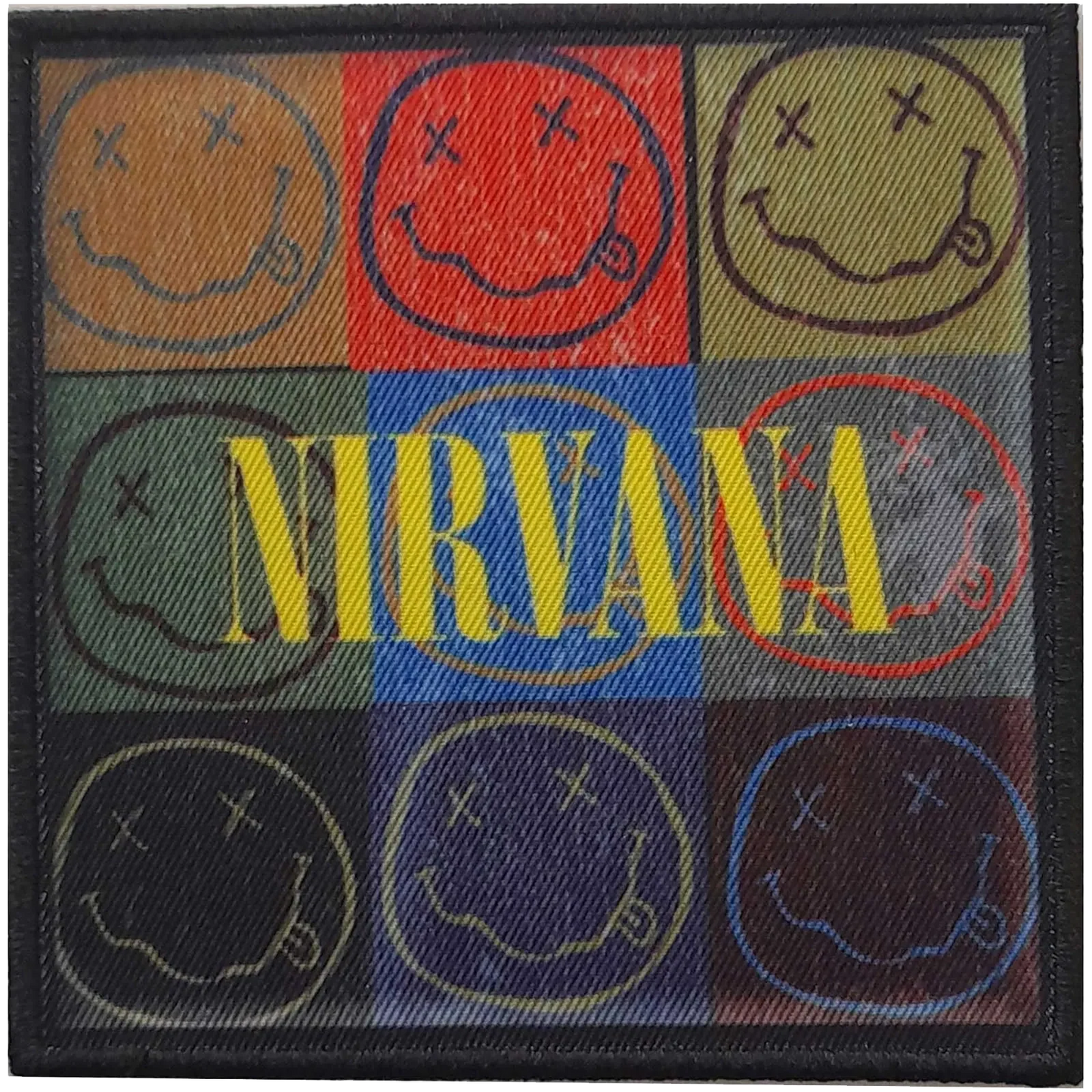 Sew-on patch Nirvana - Smiley Warhol