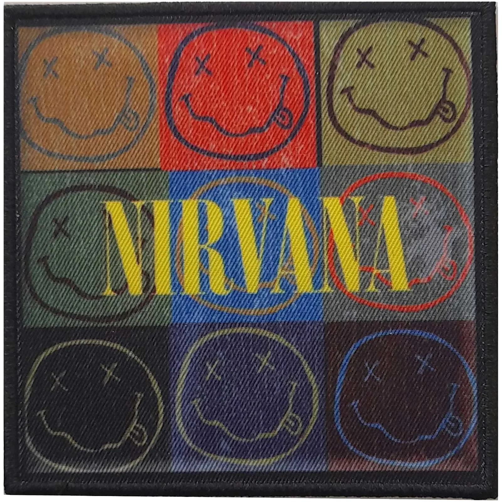 Sew-on patch Nirvana - Smiley Warhol