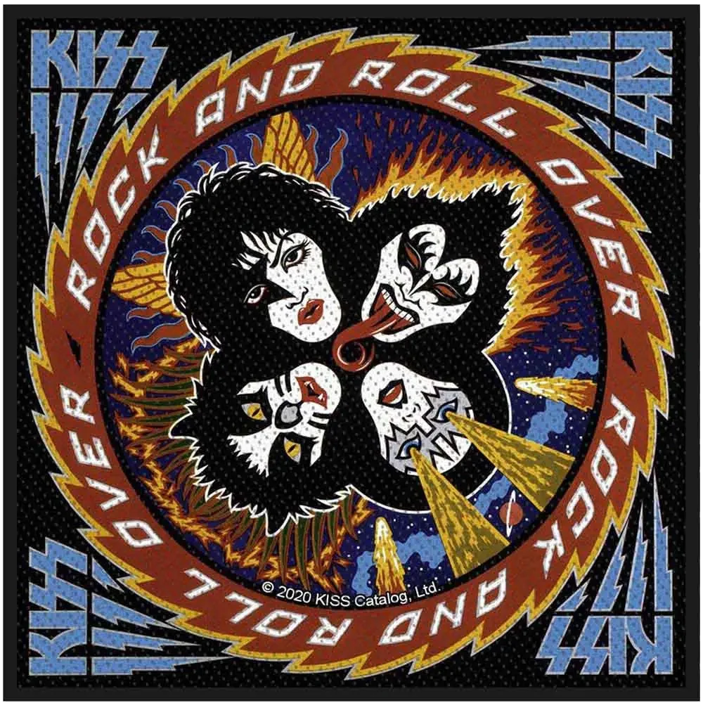 Sew-on patch Kiss - Rock and Roll Over
