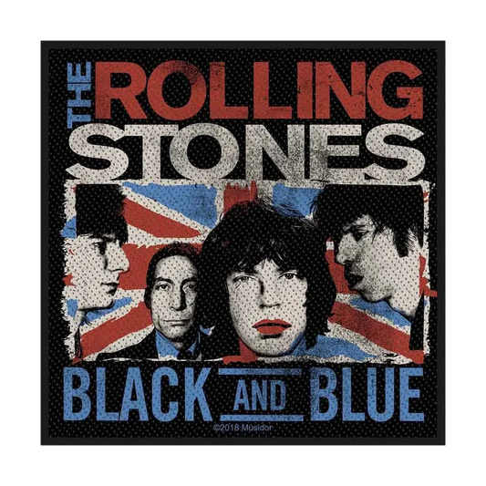 Sew-on patch Rolling Stones - Black and Blue