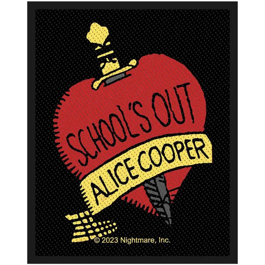 Sew-on patch Alice Cooper - School's out
