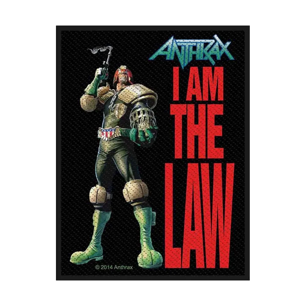 Ecusson Anthrax - I am the law