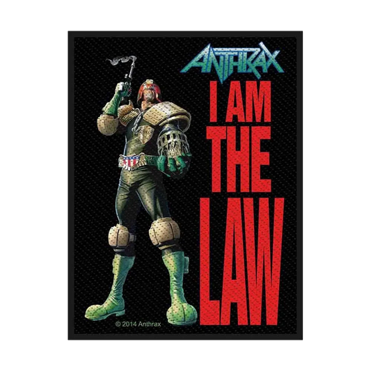 Sew-on patch Anthrax - I am the law