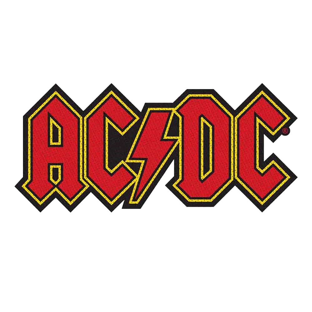 Ecusson AC/DC – Logo rouge & jaune