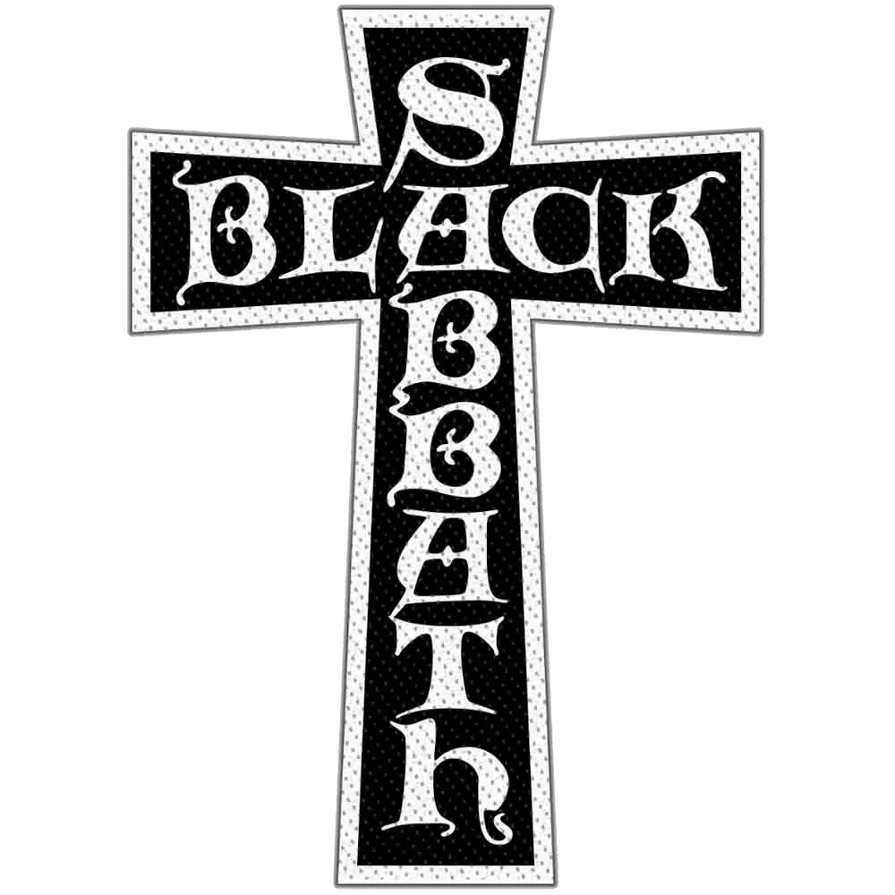 Ecusson Black Sabbath - Logo Croix
