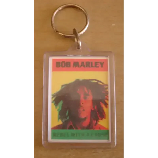 Yellow Bob Marley Keychain