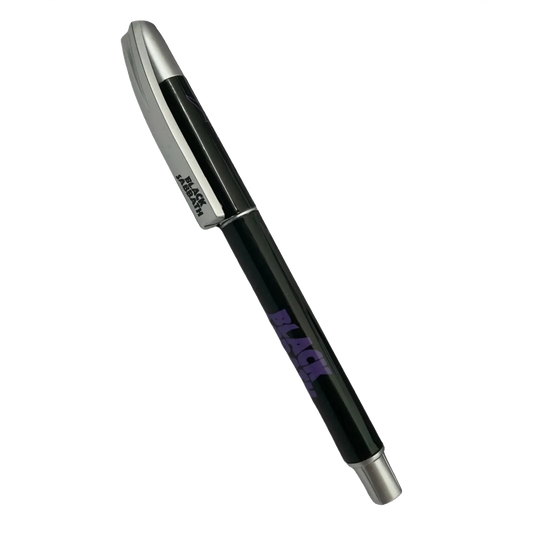 Stylo Black Sabbath – vue complète capuchon argenté