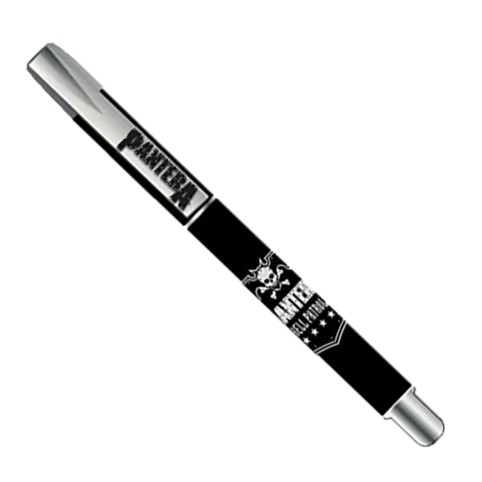 Stylo Pantera Hell Patrol noir avec logo et motif métal