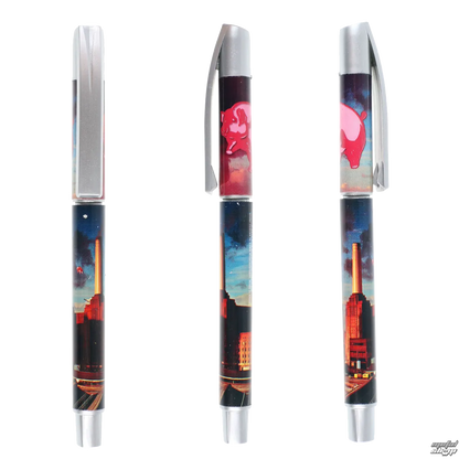 Stylo Pink Floyd Animals - design complet avec capuchon argenté et cochon volant
