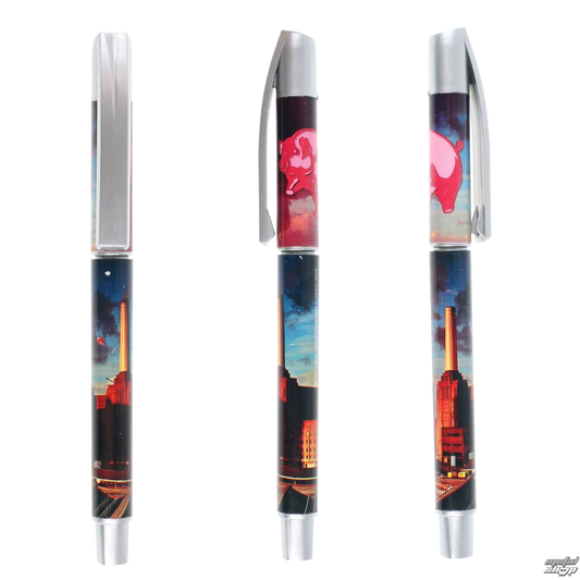 Stylo Pink Floyd Animals - design complet avec capuchon argenté et cochon volant