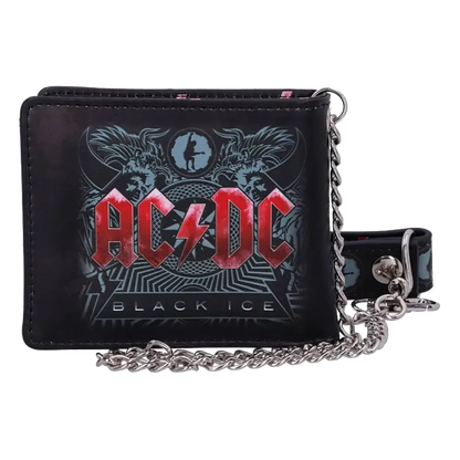 Portefeuille AC/DC – Black Ice avec chaîne (vue arrière)