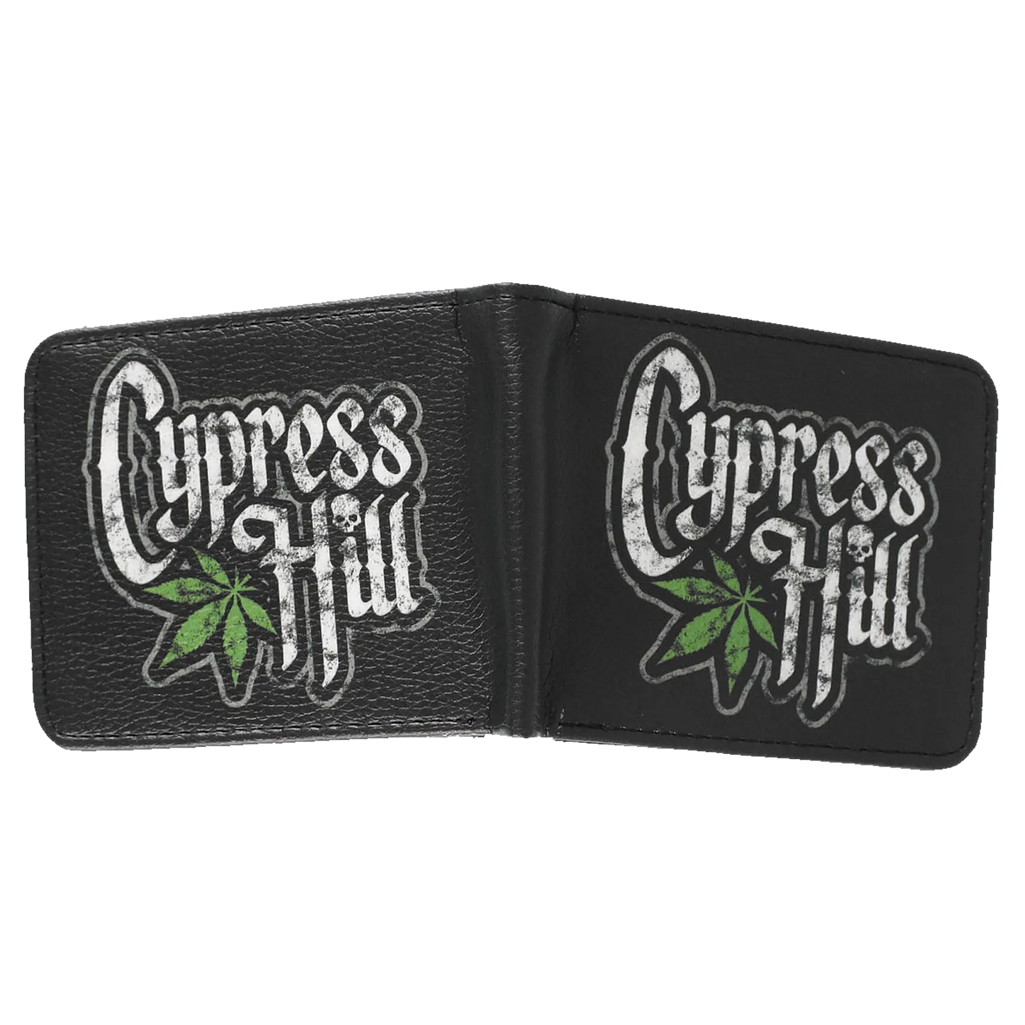 Portefeuille Cypress Hill ouvert avec visuel logo