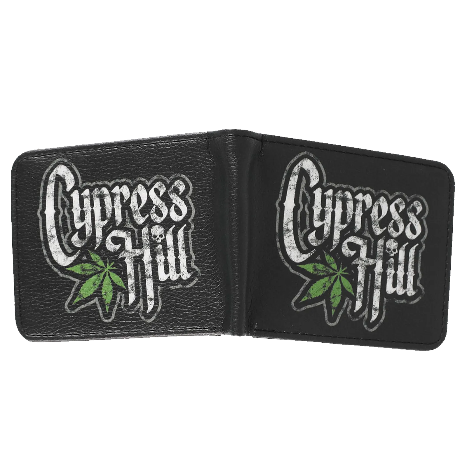 Portefeuille Cypress Hill ouvert avec visuel logo