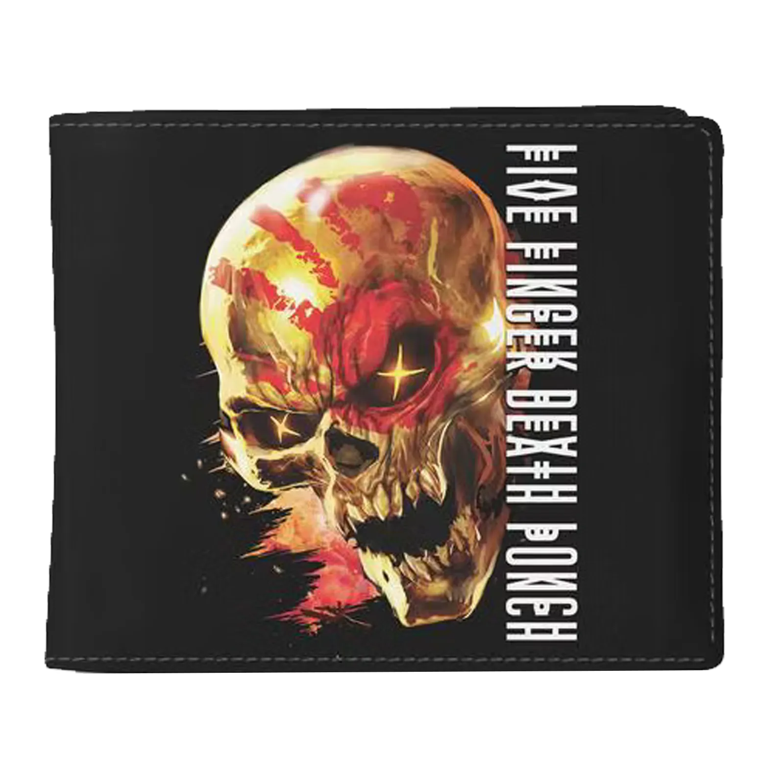 Portefeuille Five Finger Death Punch And Justice for None – visuel avant crâne