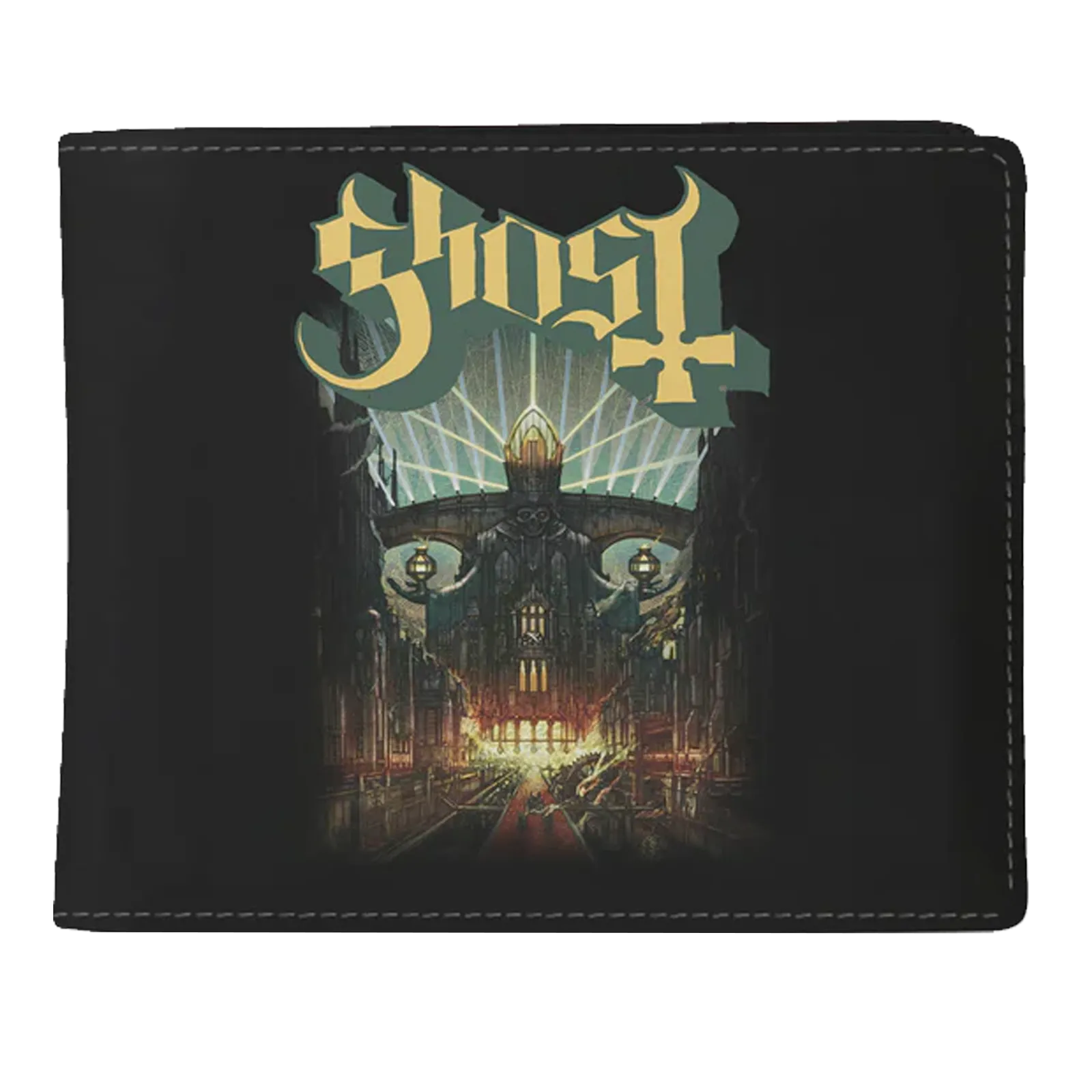 Portefeuille Ghost Meliora face avant visuel gothique