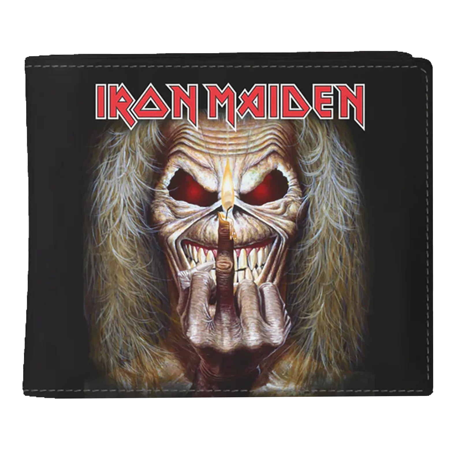 Portefeuille Iron Maiden Eddie Doigt d’Honneur face avant