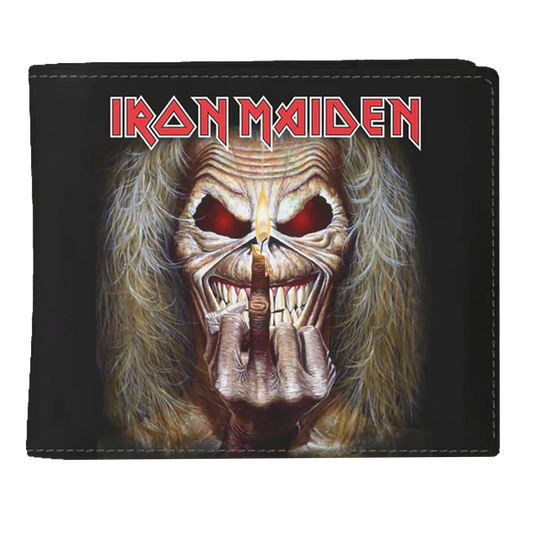 Portefeuille Iron Maiden Eddie Doigt d’Honneur face avant