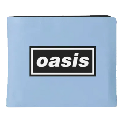 Portefeuille Oasis logo officiel bleu clair – vue avant
