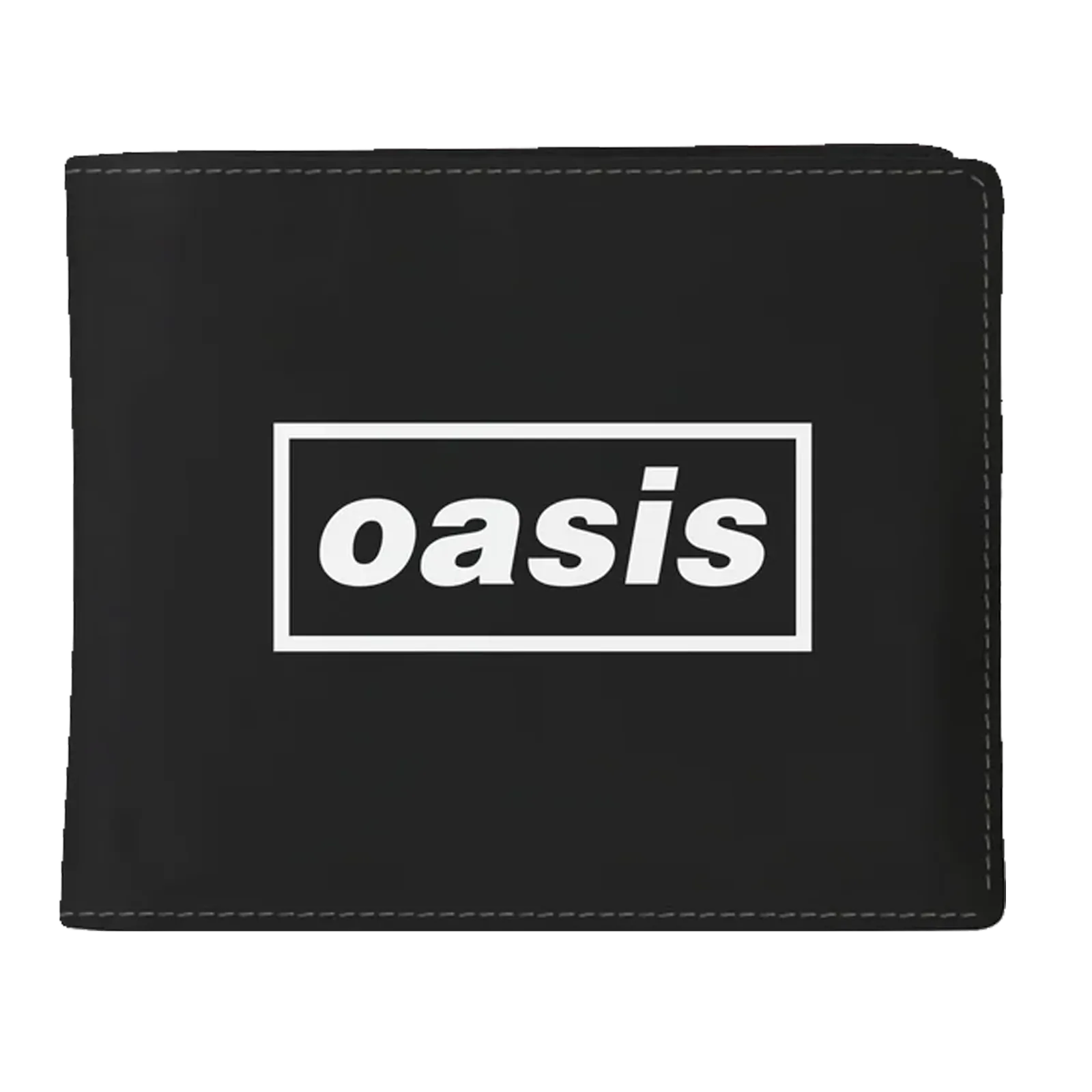 Portefeuille Oasis noir avec logo officiel en blanc