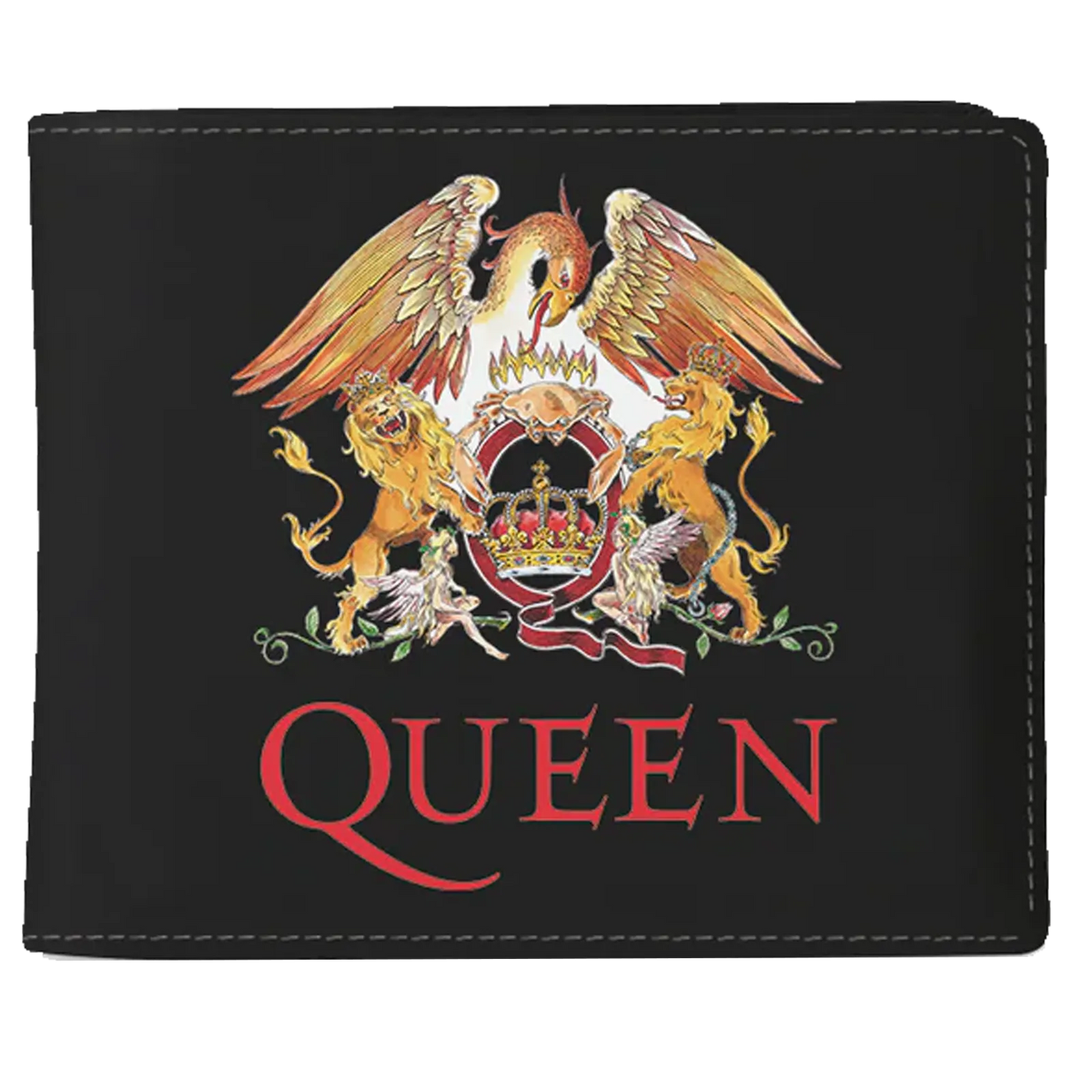 Portefeuille Queen officiel Crest Logo noir