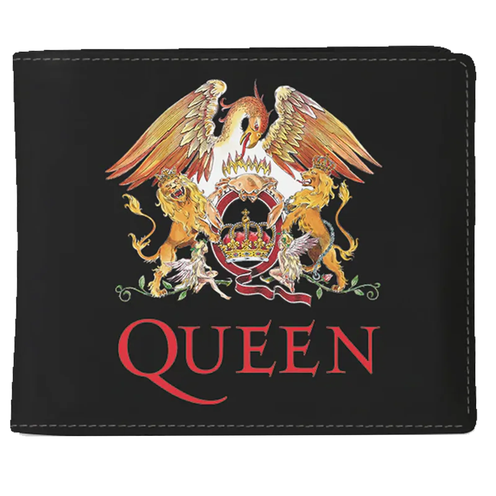 Portefeuille Queen officiel Crest Logo noir