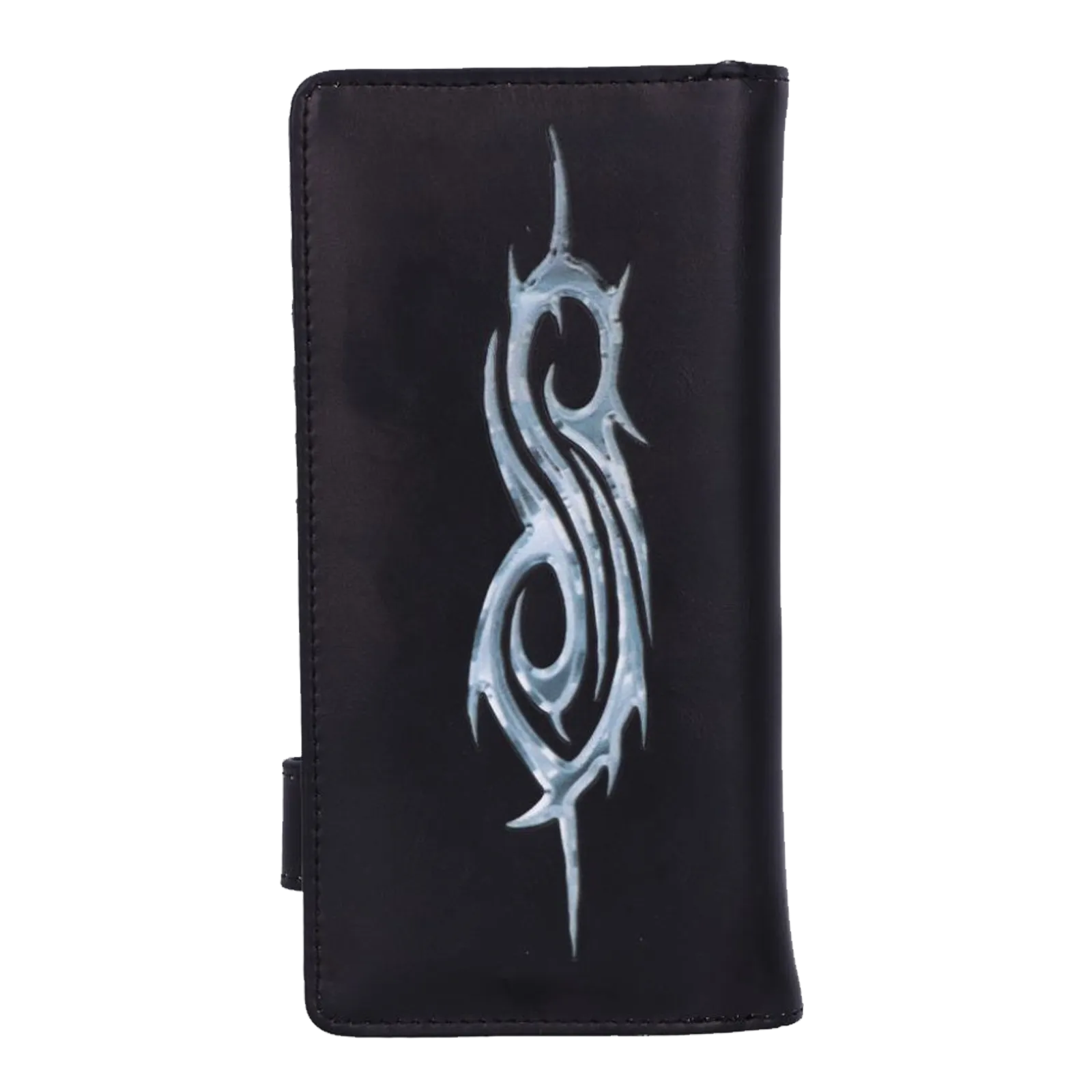 Porte-monnaie Slipknot verso avec logo tribal S en gris.