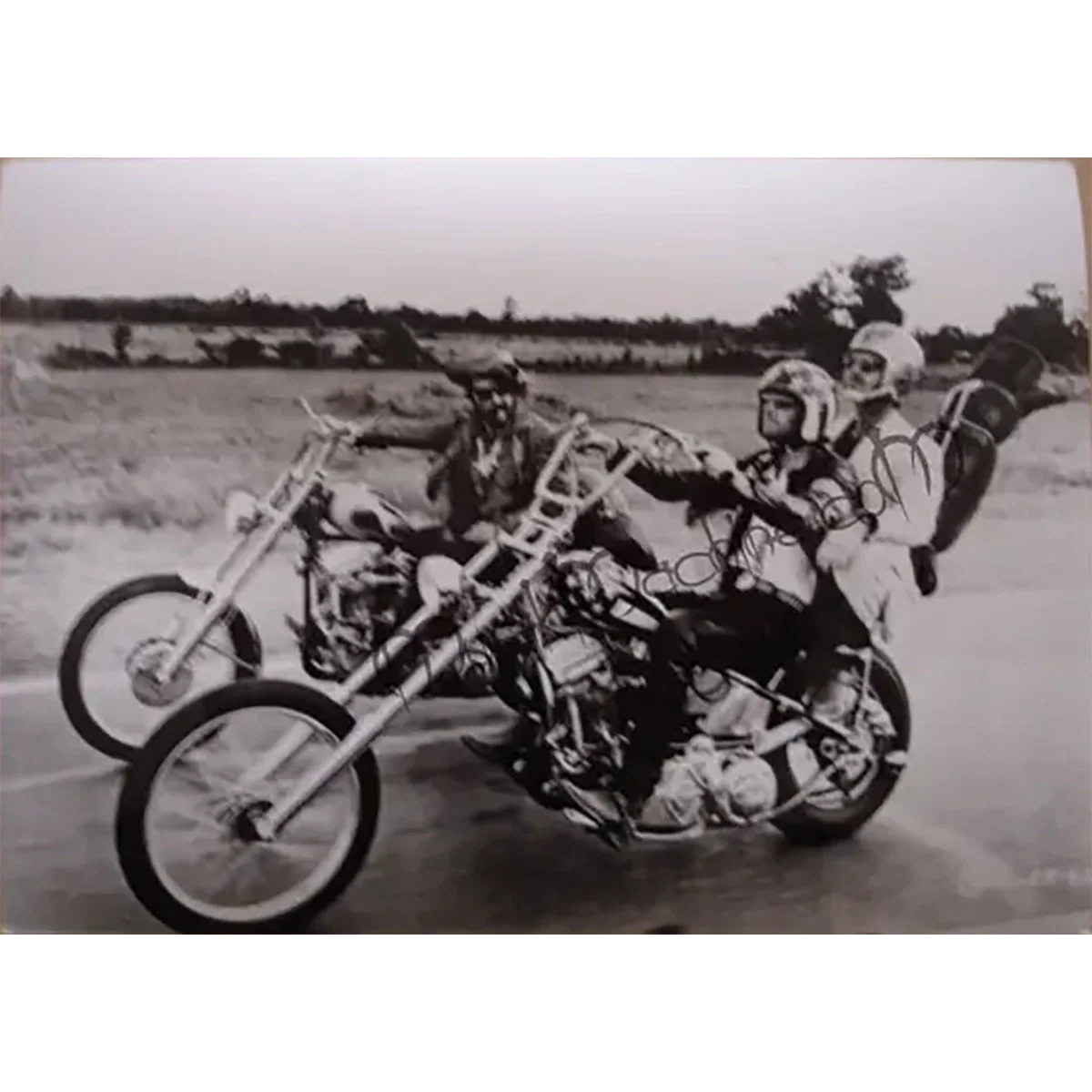 Photo Easy Rider [Peter Fonda, Dennis Hopper & Jack Nicholson] (13x18cm)