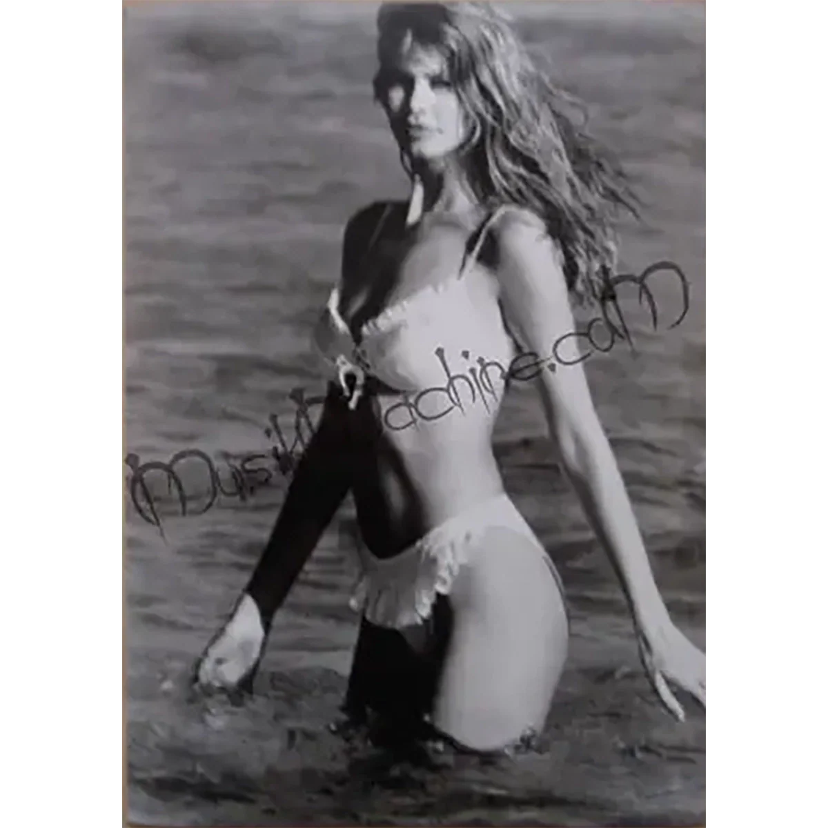 Photo Claudia Schiffer - Plage 1 (13x18cm)
