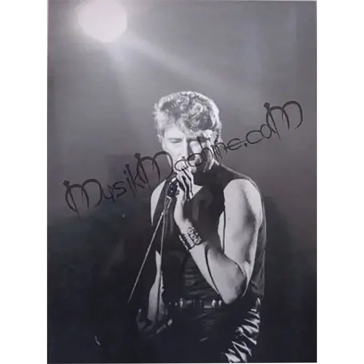 Photo Johnny Hallyday - Cadillac Tour 1990 (18x24cm)
