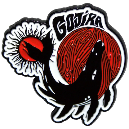 Pin Gojira - From Mars to Sirius blanc et rouge - badge métallique officiel Rock Off