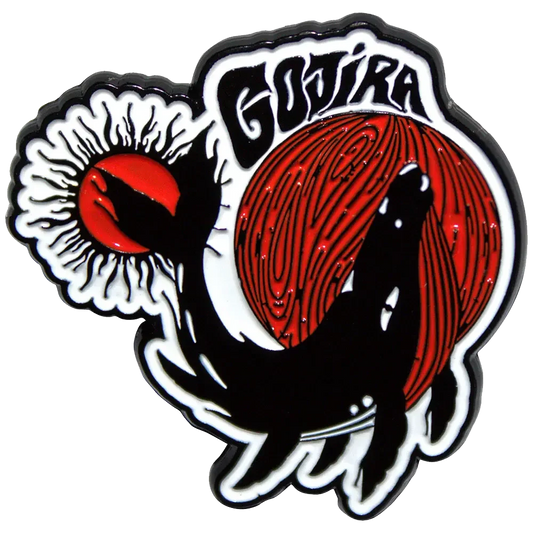 Pin Gojira - From Mars to Sirius blanc et rouge - badge métallique officiel Rock Off