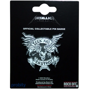 Pin Badge Metallica - Seek and Destroy - vue 2