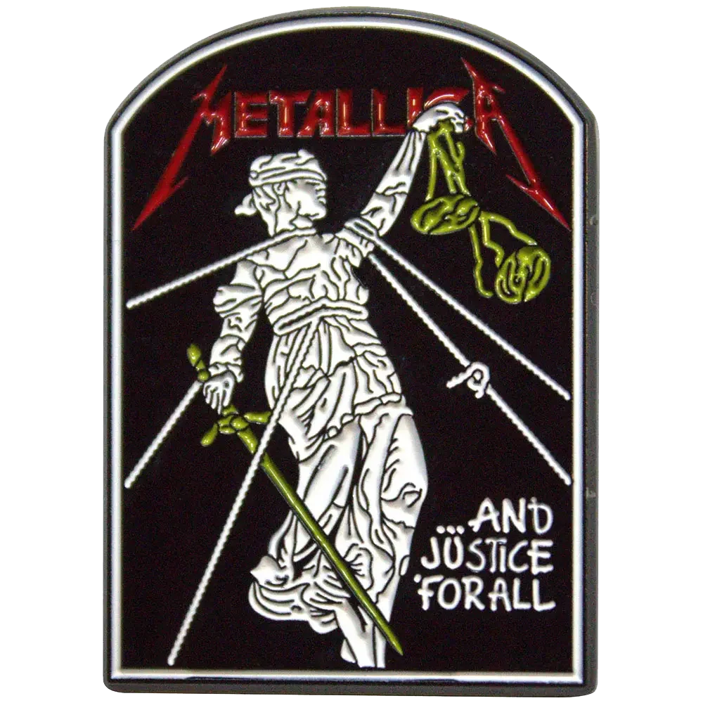Pin Metallica - ...And Justice for All - badge métallique officiel Rock Off