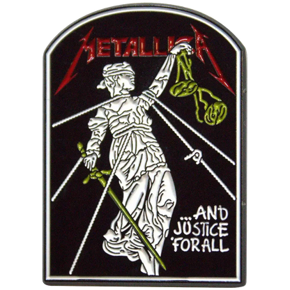 Pin Metallica - ...And Justice for All - badge métallique officiel Rock Off